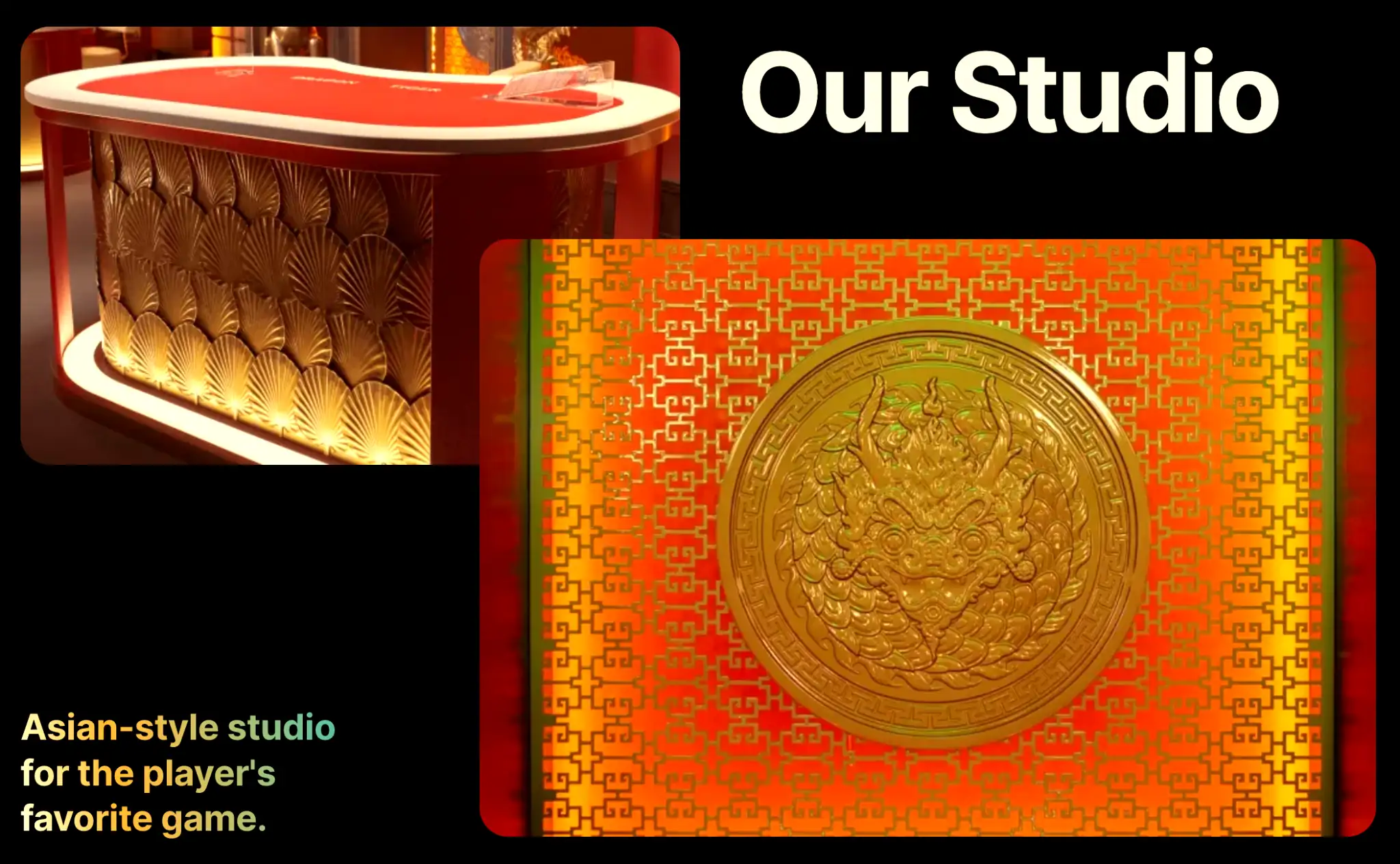 Dragon Tiger promotional banner with a dark and fiery theme